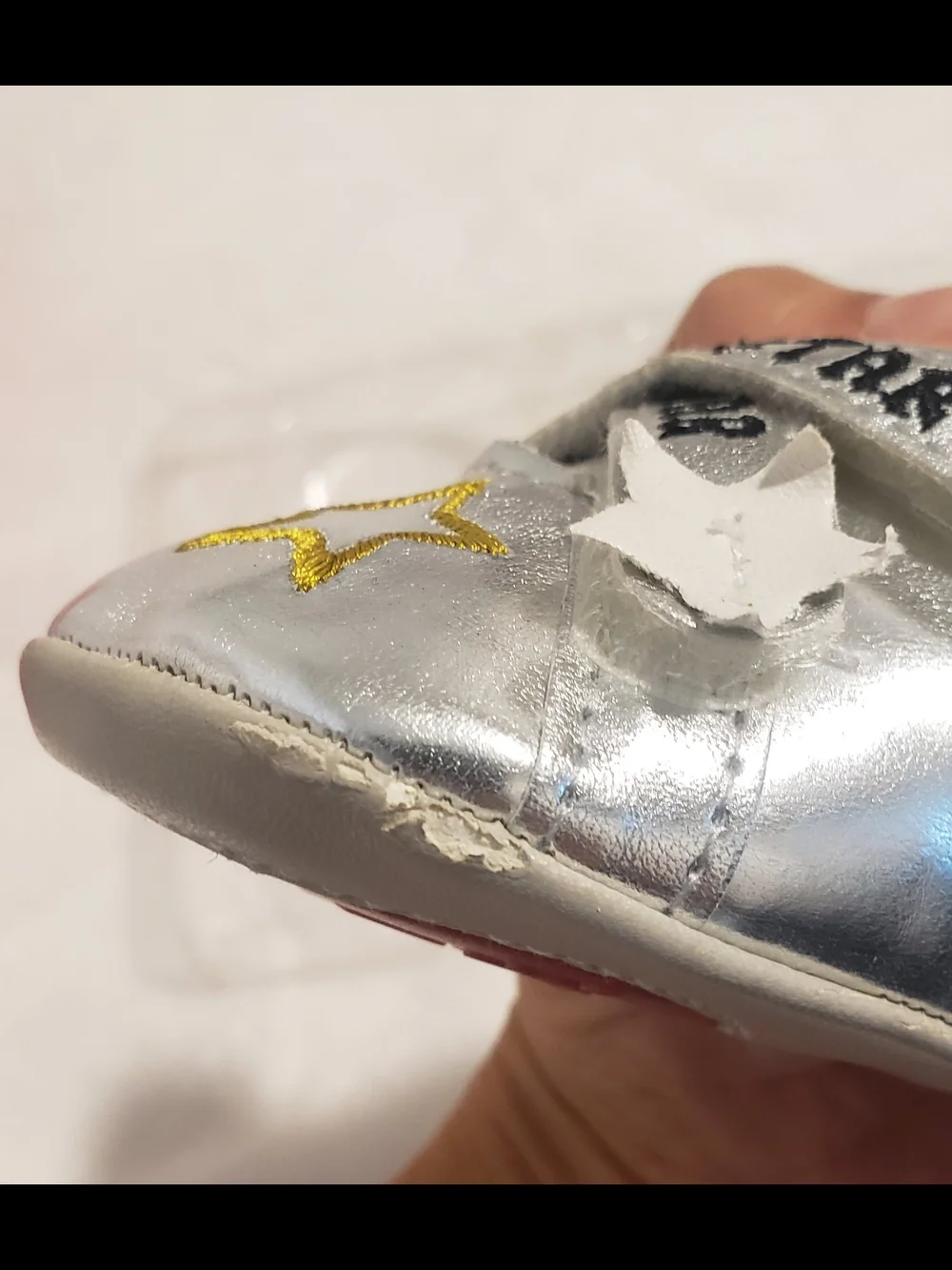 Baby Rock Star Silver Baby Shoes